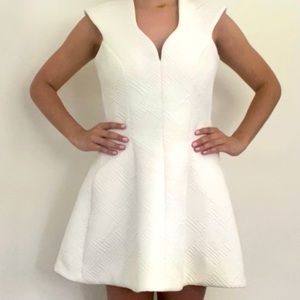 ALEXIS white mini dress
